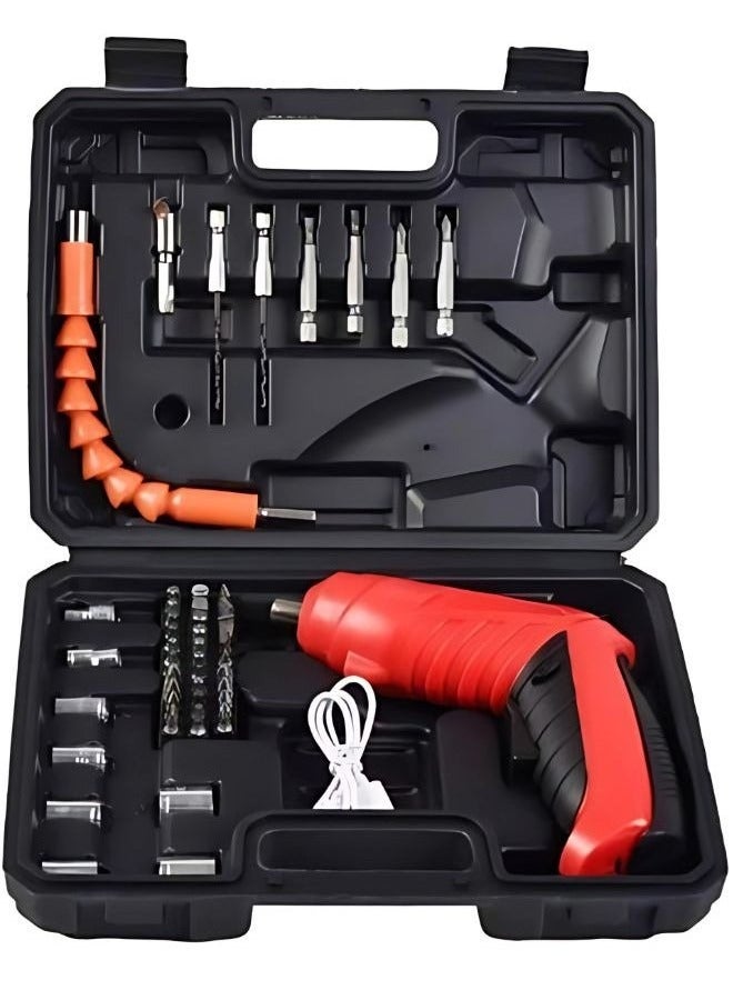 دينكس مجموعة أدوات الحفر , دريل لاسلكي الكتروني ذكي للفك والتركيب مزود بجميع المقاسات والاشكال بسرعة دوران 250 RPM من دينكس DX2502 - Image 1