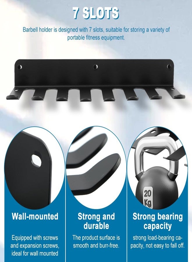 Ranjaner Gym Equipment Storage Rack, Resistance Bands Storage Hanger, Multi-Purpose Home Gym Rack Organizer Wall Mount for Barbells Jump Ropes Lifting Belt Gym Accessories - Image 3