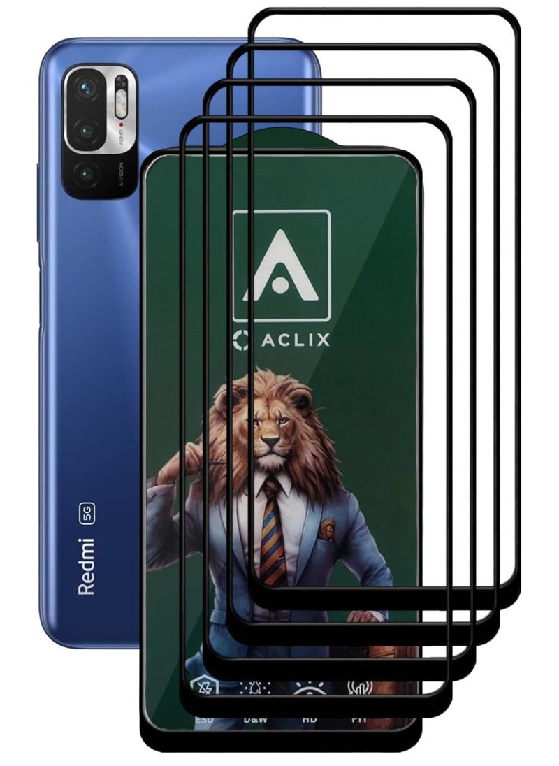 ACLIX 4 Pieces Antistatic ESD Dustproof Premium Quality High Definition Tempered Glass Screen Protector Designed For Xiaomi Redmi Note 10 5G - Image 1