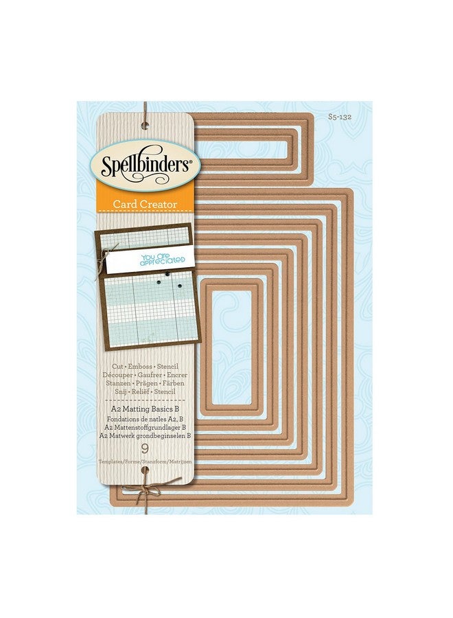 Spellbinders Nestabilities A2 Card Creator Dies Matting Basics B - Image 5