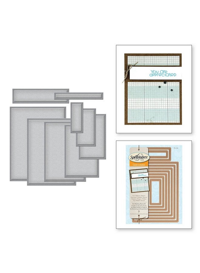 Spellbinders Nestabilities A2 Card Creator Dies Matting Basics B - Image 1