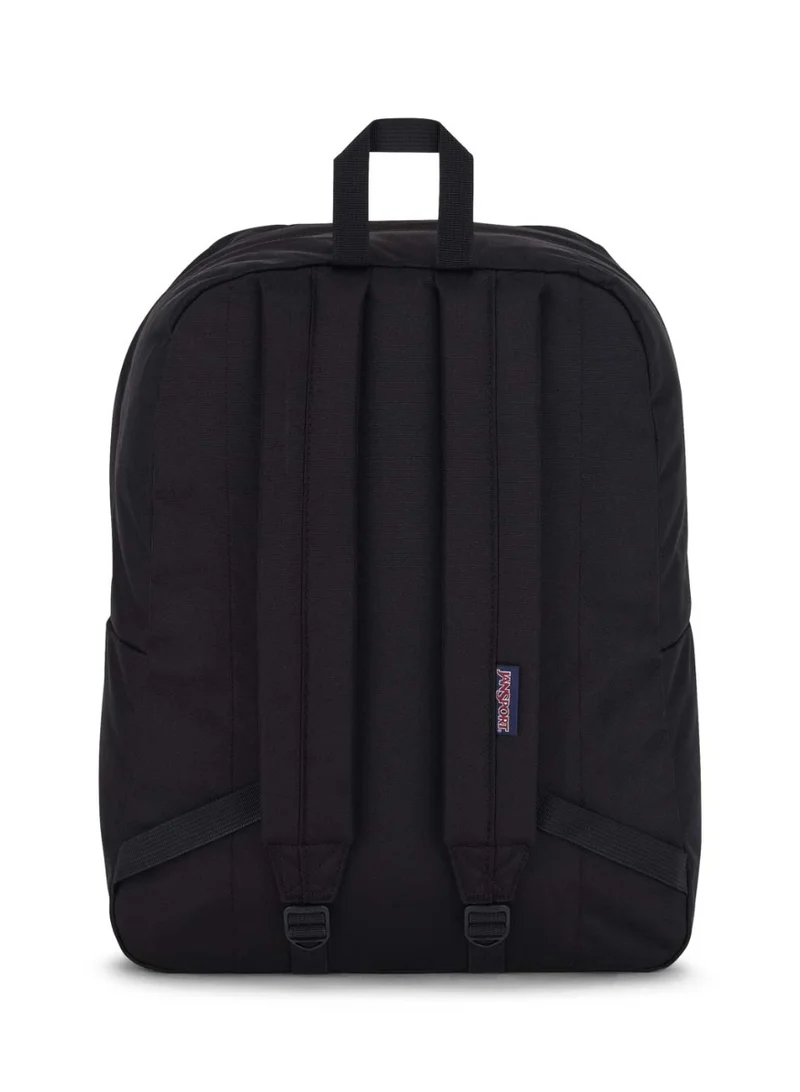 Jansport SuperBreak One Backpack With Padded Shoulders, Water Bottle Pocket, 26L, 0.35 kg - Happy Black