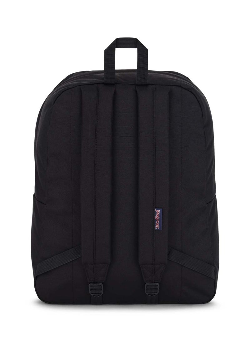 JANSPORT SuperBreak One Backpack With Padded Shoulders, Water Bottle Pocket, 26L, 0.35 kg - Happy Black  - Image 2