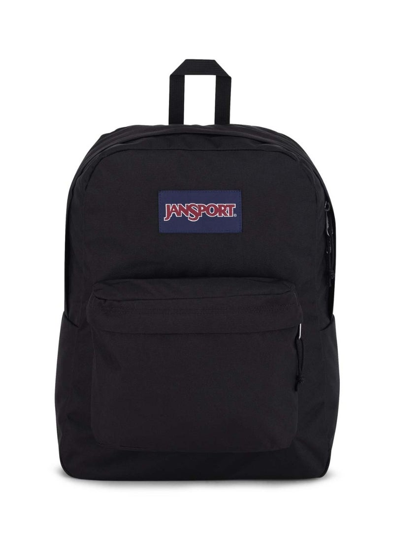 JANSPORT SuperBreak One Backpack With Padded Shoulders, Water Bottle Pocket, 26L, 0.35 kg - Happy Black  - Image 1