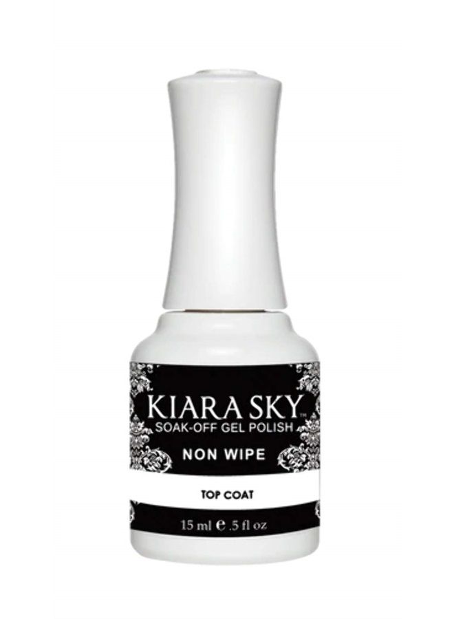 KIARA SKY Professional Nails Soak Off Gel Polish 0.5 fl oz (Top Coat NON WIPE)