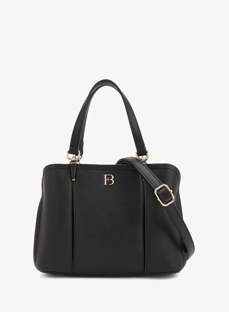 Solid Tote Bag With Detachable Strap