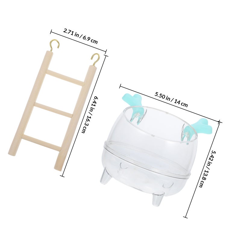Hamster Bathtub Hamster Bathroom Sand Bath Container Hamster Toilet And Sandbox Dust Bathtub Hamster Bed Sand Bath Box For Accessories - Image 2