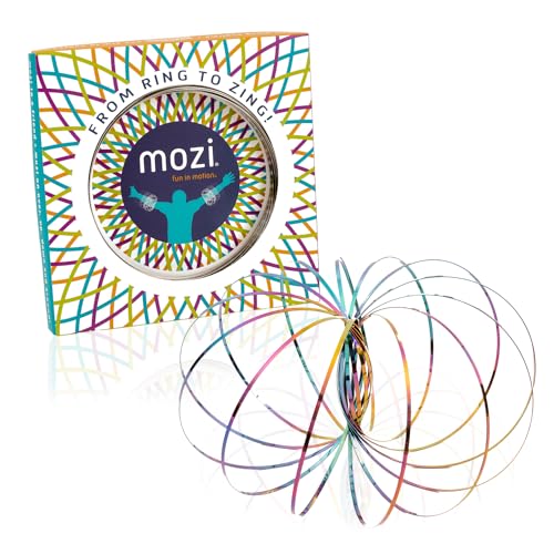 Mozi Geometric Magic Flow Bracelet Easy to Use 3D Bracelet Spiral Toy Spinning Bracelet Spiral for Children and Adults Iridescent - Image 1