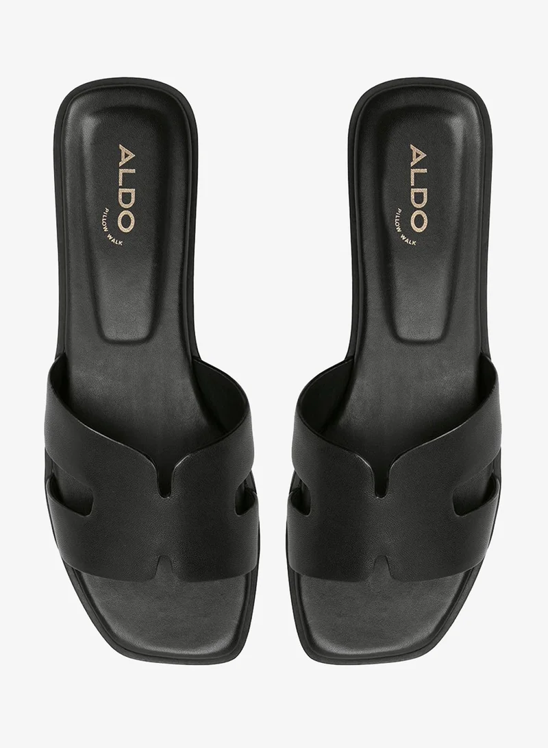 Aldo BLACK Itsandal Flat Sandals for Women | Best Price UAE