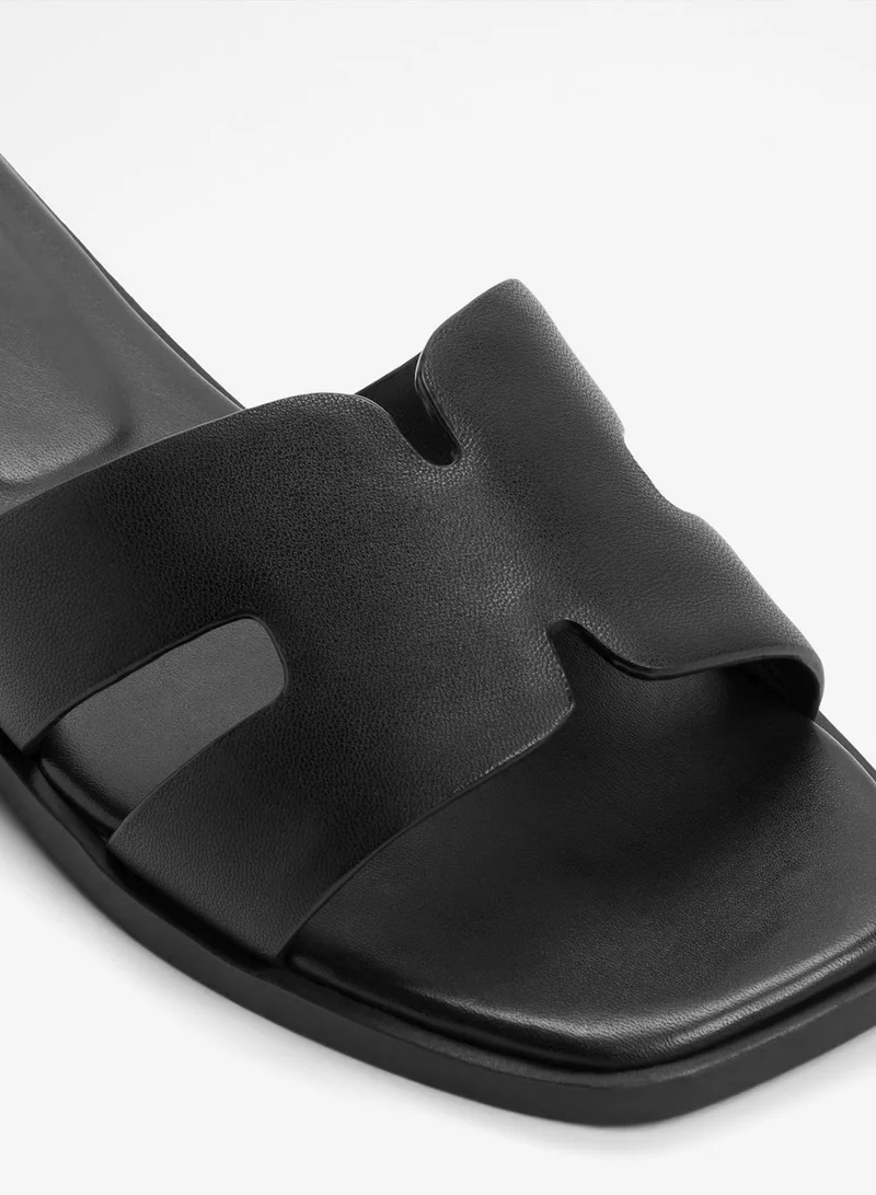 Aldo BLACK Itsandal Flat Sandals for Women | Best Price UAE