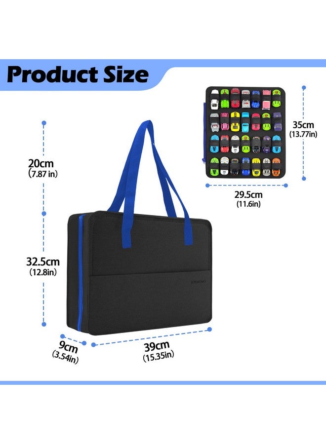 JOYMOMO JOYMOMO Carrying Case for 112 Toy Car Storage, Portable Container Carrier Organizer (Black)  - Image 2