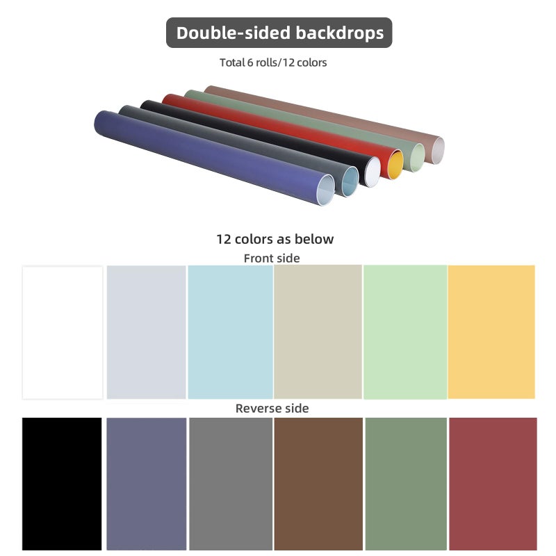 Yoocheese Photography Backdrops Small Product Background: Flat Lay Seamless Paper Props - Tabletop Photo Shoot for Jewelry Cosmetics Food .(22x34in, Dark) - Image 4