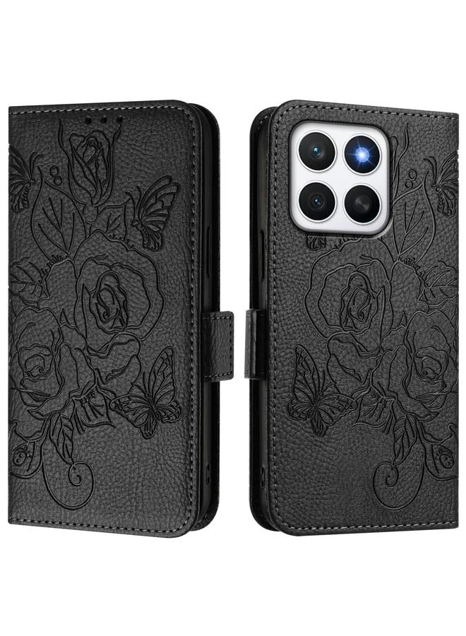 S-TOP Case For Honor X8c 4G Global Embossed Rose RFID Anti-theft Leather Phone Case - Image 2