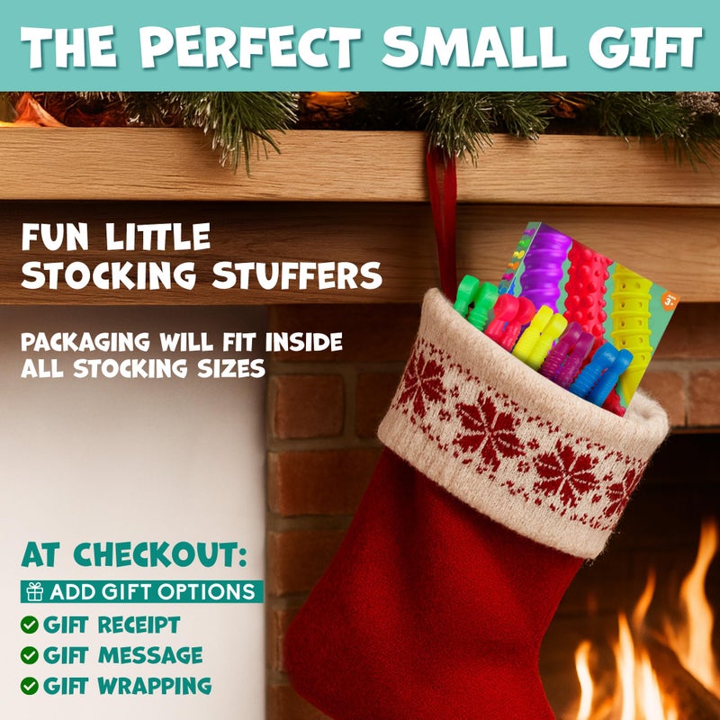 BUNMO Stocking Stuffers for Kids - Stretchy Sensory Strings - Sensory Toys for Kids - Stocking Stuffers for Boys and Girls - Hours of Fun - Mini Sensorial - 10 Pack - Image 2
