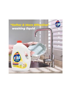 FEBA FEBA Dishwashing Liquid - Lemon - Extra Strength Grease-Cutting Dish Soap - 4KG - Kitchen Cleaner for Dishes, Cookware & Glassware  - Image 3