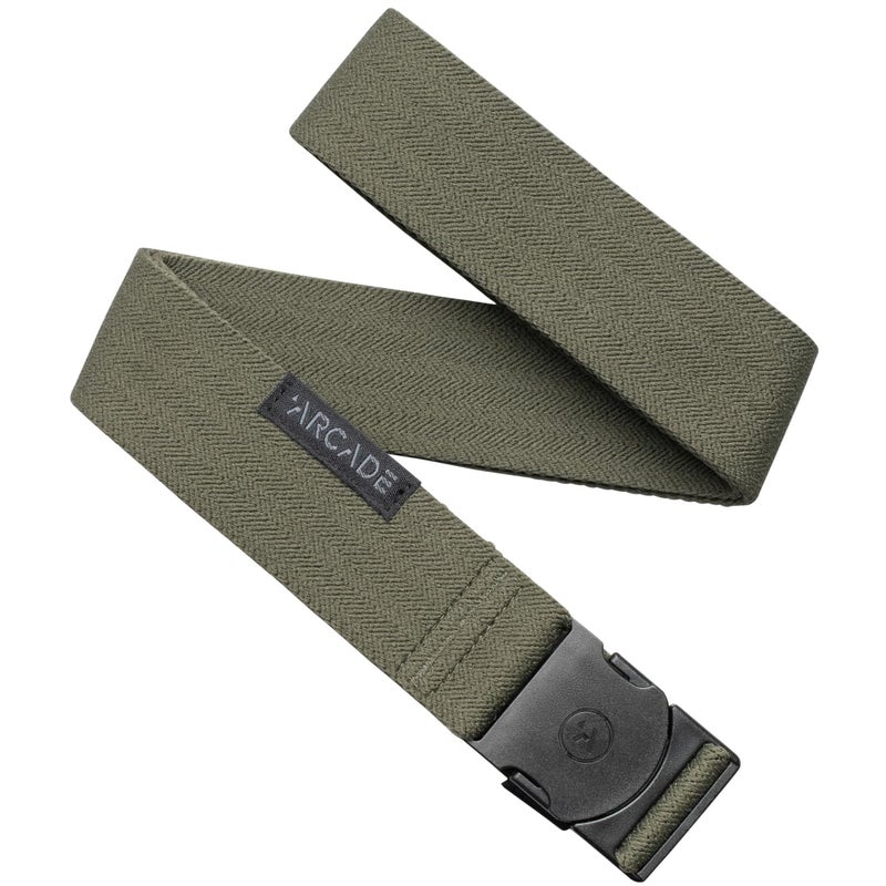 Arcade The Original Unisex Adventure Belt, Heavy Duty Elastic Webbing, Non-Metal Travel Friendly Buckle, Ranger - Ivy Green - Image 1