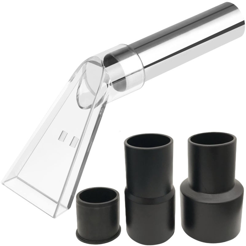 Happy Tree شجرة سعيدة ملحقات استخراج رطبة وجافة تناسب جميع مكانس المتاجر مع محولات 212 و 178 و 114 لتنظيف الأثاث والسجاد وتفاصيل السيارات