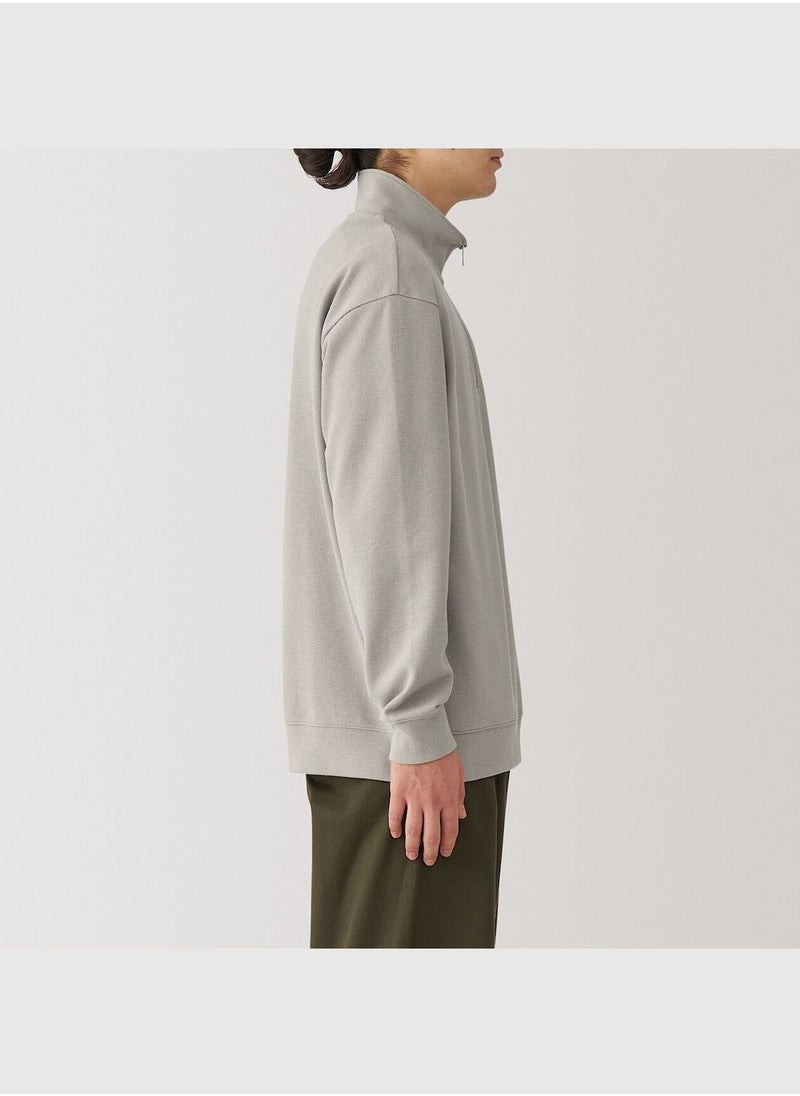 MUJI Double Knits Milano Rib Half Zip Pullover  - Image 3
