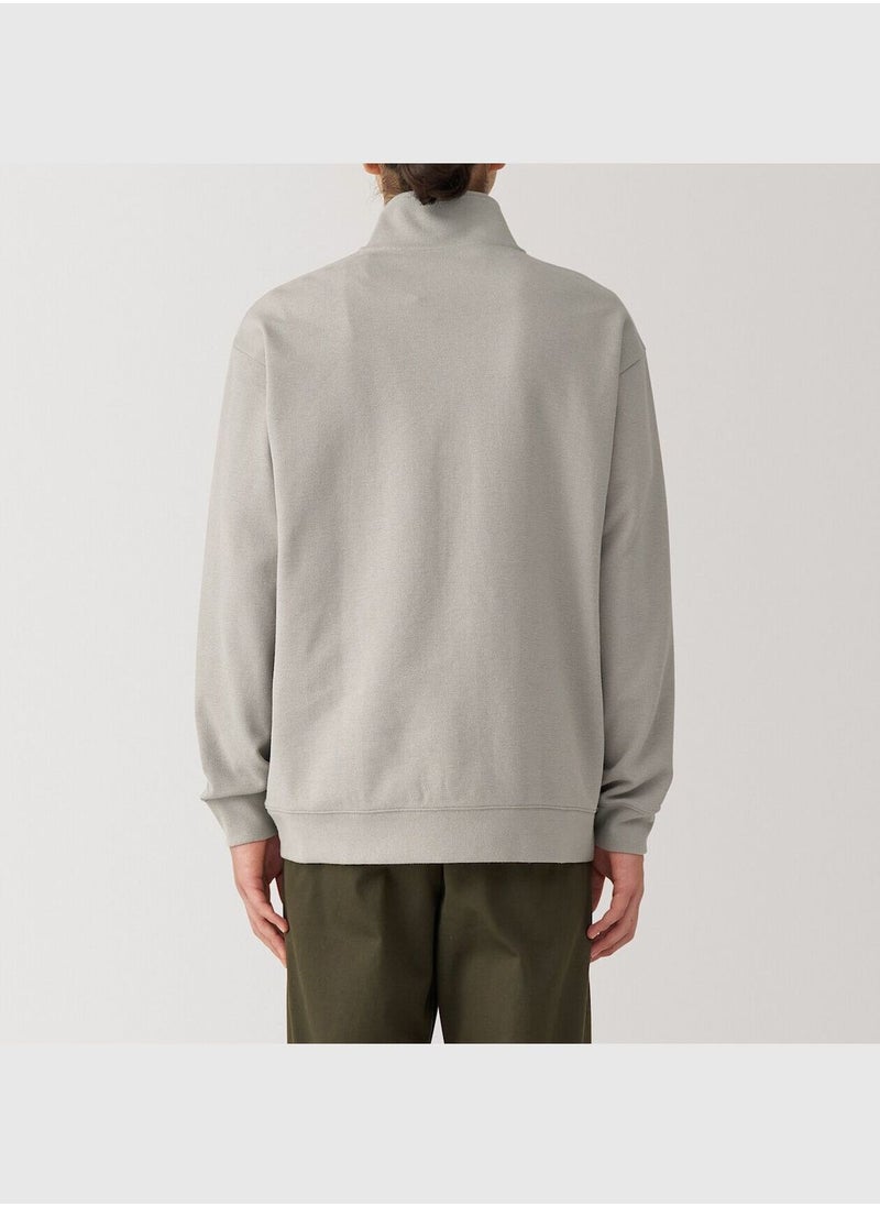 MUJI Double Knits Milano Rib Half Zip Pullover  - Image 4