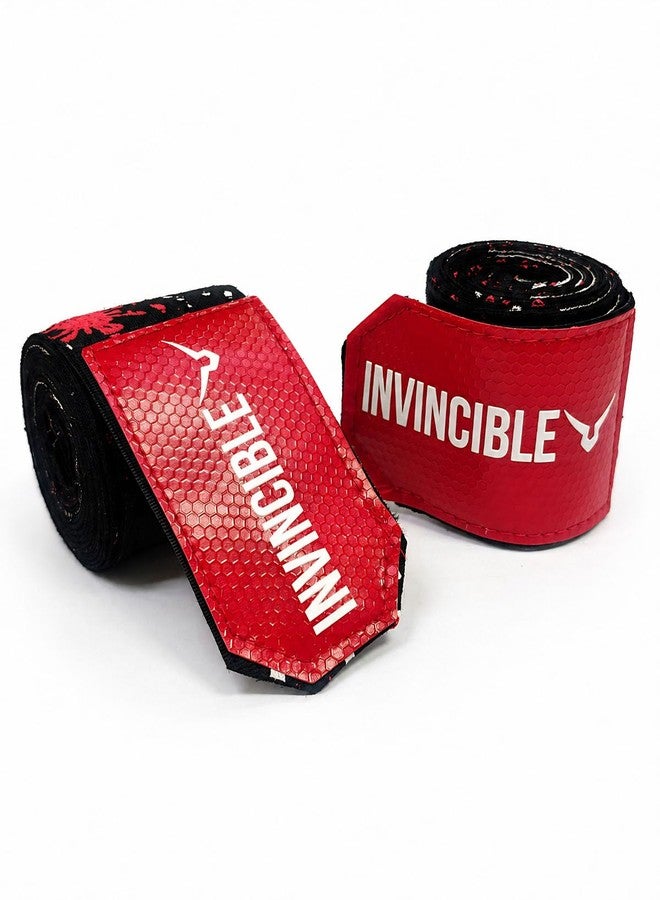 Invincible Elite Hand Wraps Splatter Print for Boxing, MMA, Muay Thai & Kickboxing (Splatter Black, 4.5 Mtr) - Image 1