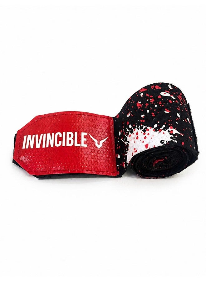 Invincible Elite Hand Wraps Splatter Print for Boxing, MMA, Muay Thai & Kickboxing (Splatter Black, 4.5 Mtr) - Image 5