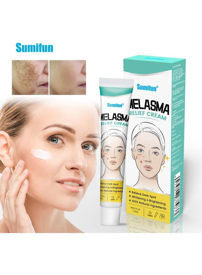 Sumifun Melasma Treatment Cream for Face, Powerful Dark Spot & Pigmentation Corrector, Enhances Skin Radiance, Improves Tone Balance, Gentle Non-Greasy Formula for Daily Skincare Use - Image 2