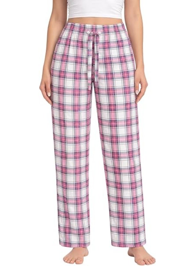 Fabienne 3-Piece Womens Pajama Pants Set 100% Turkish Cotton Sleepwear Soft Lightweight Breathable Lounge Pants Printed Relaxed Fit Ladies Pyjama Bottoms Homewear - Image 2