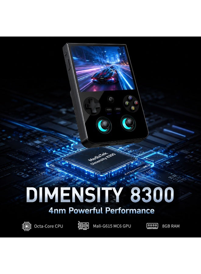 ANBERNIC RG477V Handheld Game Console, 4.7-Inch 120Hz IPS Touchscreen, Dimensity 8300, 8GB RAM 128GB, Android 14, Hall Joysticks, Wi-Fi 6, Bluetooth 5.4, Black - Image 2