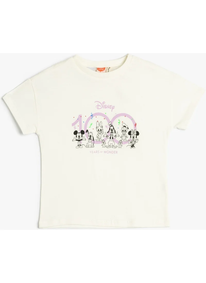 KOTON Disney 100th Anniversary Special T-Shirt Printed Licensed Short Sleeve