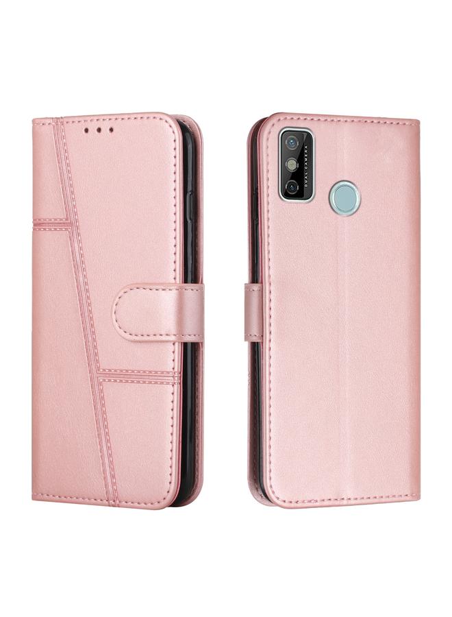 إيروريكس جراب لهاتف Tecno Spark Go 2020 / Spark 6 Go مصنوع من جلد العجل مع إبزيم - Image 1