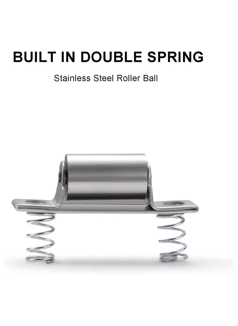 SYOSI Concealed Stainless Steel Door Roller Catches, Size 20mm for Cabinet, Kitchen, Bathroom, Bedroom, Cupboards, Wardrobes, Latches Locks Stopper, 2 Pieces  - Image 5
