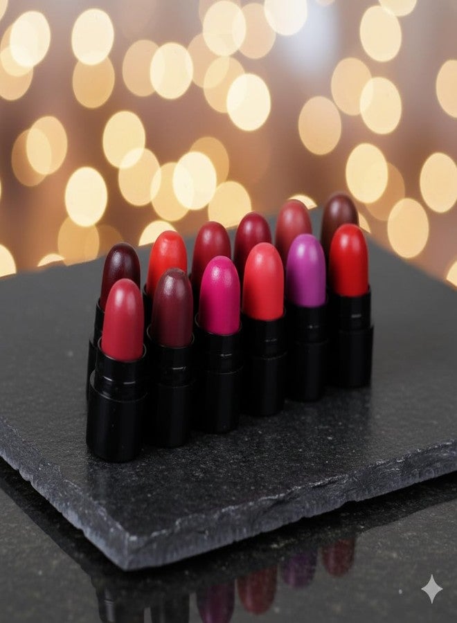 بينر مجموعة أحمر شفاه بينر مات ميني، 12 لونًا، أحمر شفاه بحجم قلم تلوين مناسب للسفر، مجموعة ألوان متعددة الاستخدامات - Image 2