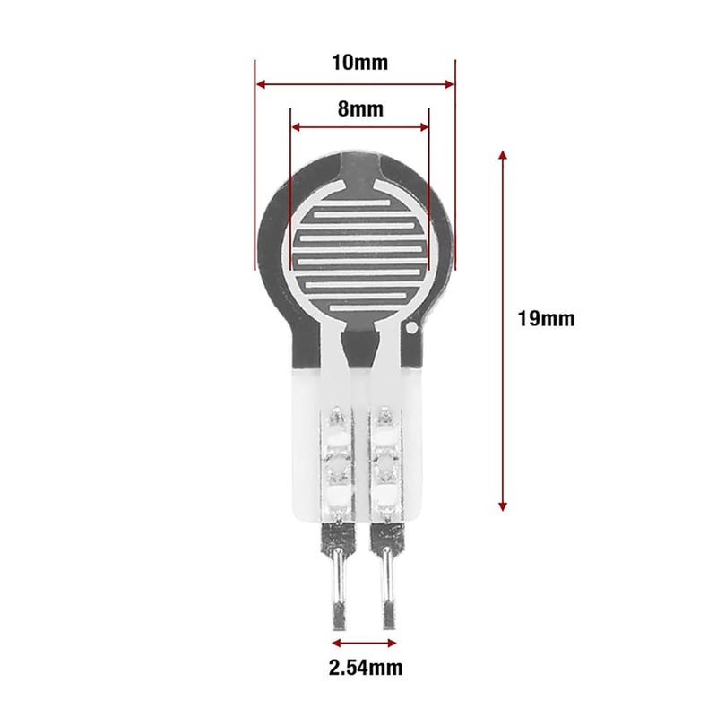 2pcs Force Sensor Pressure, 20g~2kg High Precise Resistance Type Thin Film Pressure Sensor Force Sensor for Bed Monitoring Sleep Monitoring Smart Shoes - Image 4