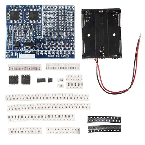 Ovenot SMDSMT Components Soldering Practice Board Electronic Project Kits DIY Soldering Kit Skill Training Board Led Transistor SMD Soldering Kit SMD Soldering Kit - Image 1