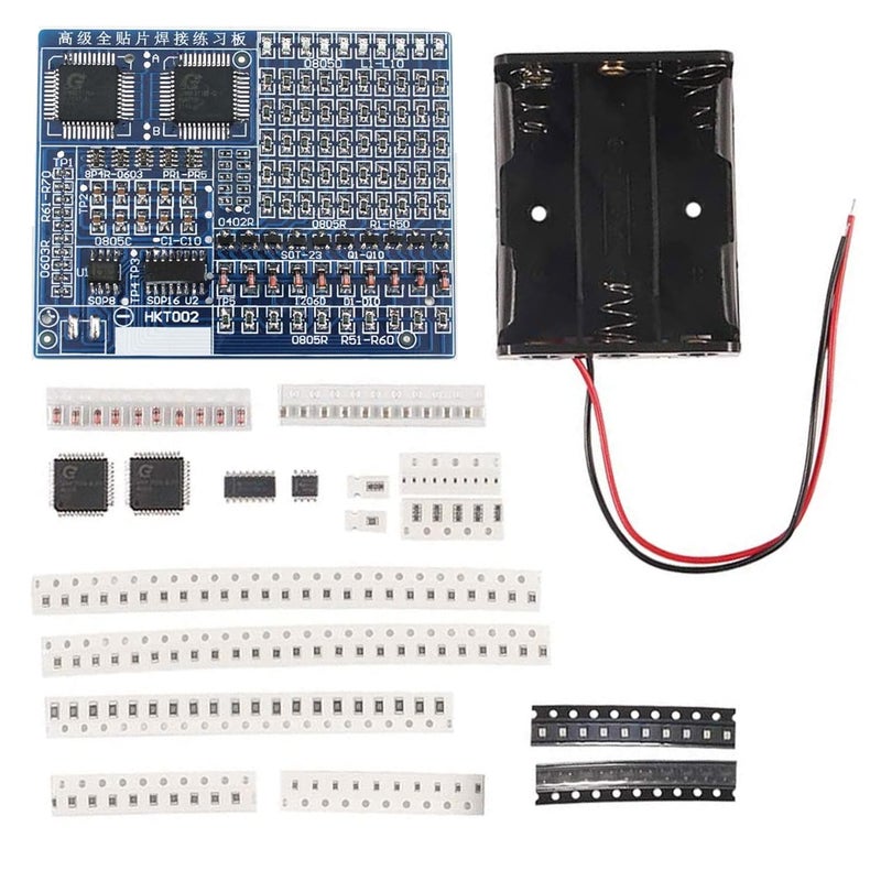 Ovenot SMDSMT Components Soldering Practice Board Electronic Project Kits DIY Soldering Kit Skill Training Board Led Transistor SMD Soldering Kit SMD Soldering Kit - Image 2