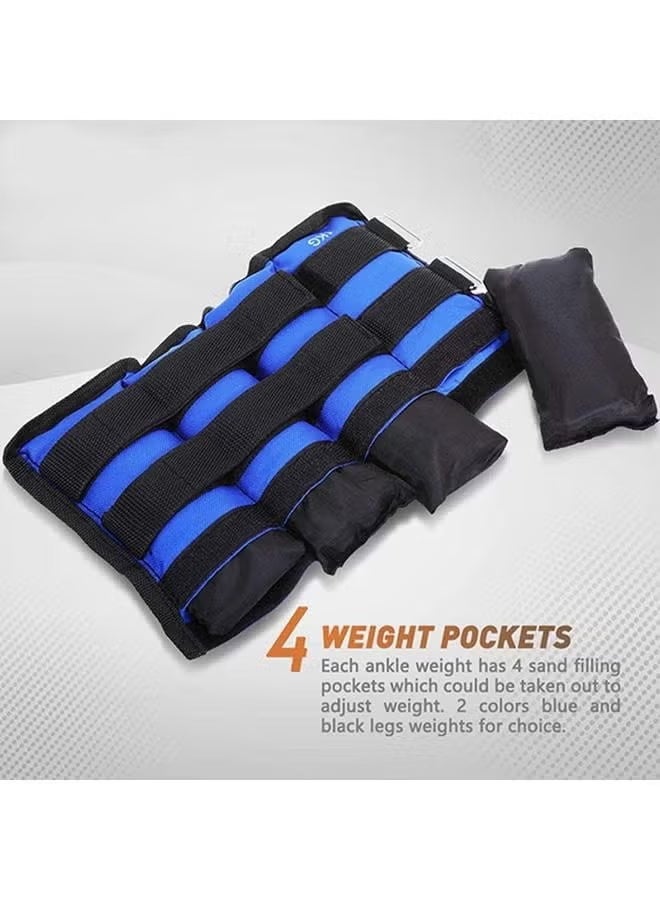 Arabest 6KG/Pair Adjustable Ankle Weights for Women and Men,A Two-Piece Sand Weight Bag For The Arms And Feet, Modularized Leg Weight Straps for Yoga, Walking, Running, Aerobics, Gym - Image 5