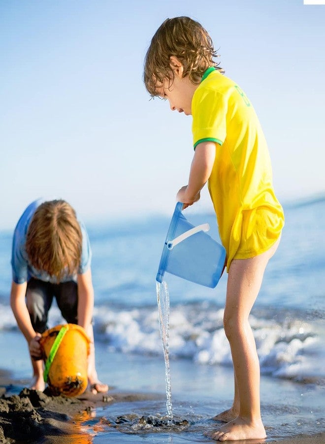 Holady 7" Inch Sand Beach Buckets Pail and Sand Shovels Set for Kids,Sand Bucket Water Bucket for Beach Fun Great Summer Party Accessory - Image 5