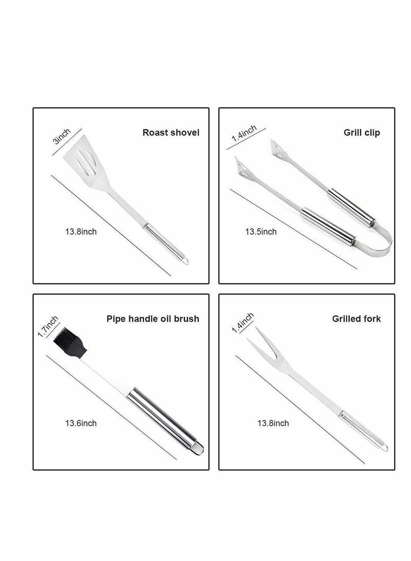 Y&D BBQ Barbecue Tool Set, Stainless Steel Accessories with Storage Bags, Complete Outdoor Grill Utensils Grilling Tools Set for Friends Family (20 Pcs) - Image 2