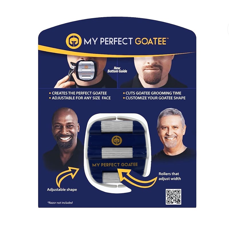 My Perfect Goatee قالب حلاقة ذقن مثاليÂ® - أنشئ ذقنًا بشكل مثالي في كل مرة - قابل للتعديل يقلل من وقت الحلاقة - شكل الذقن وخرز دائري (الإصدار 1.1) - Image 1