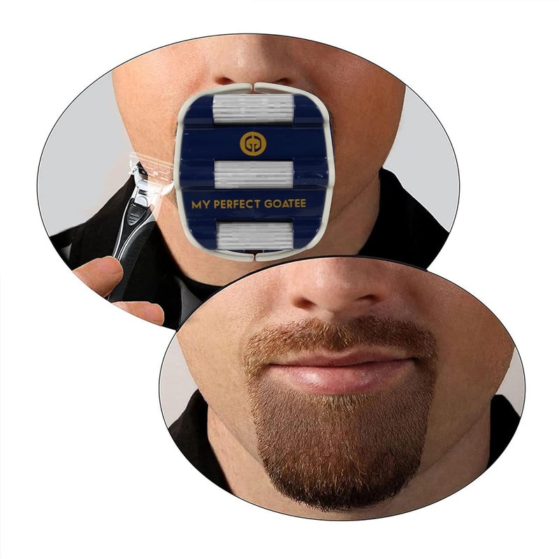 My Perfect Goatee قالب حلاقة ذقن مثاليÂ® - أنشئ ذقنًا بشكل مثالي في كل مرة - قابل للتعديل يقلل من وقت الحلاقة - شكل الذقن وخرز دائري (الإصدار 1.1) - Image 2