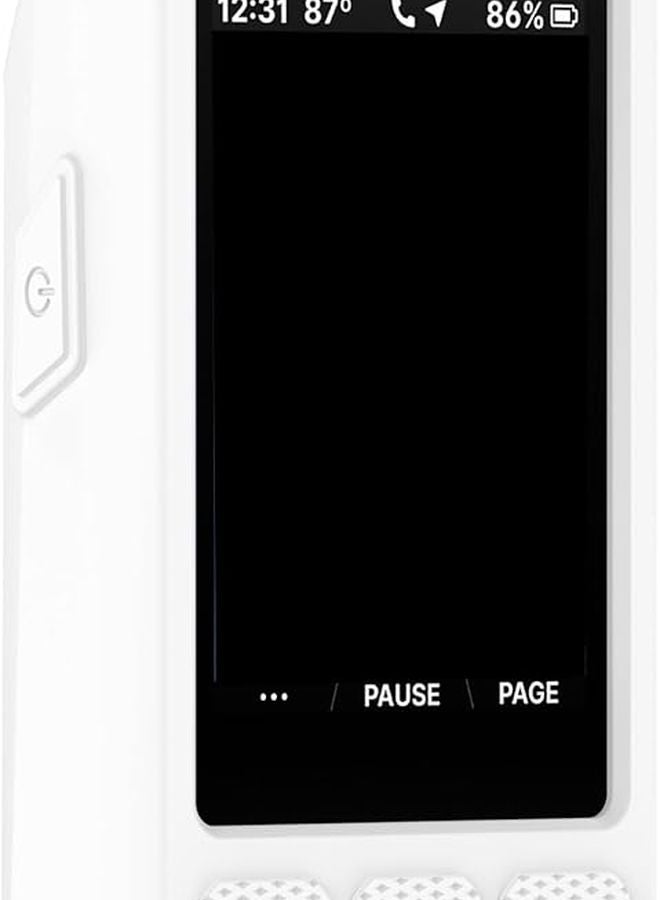 White Silicone Case With Antislip Grip For Wahoo ELEMNT 3 Bike Computer Full Protection - Image 4