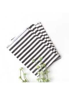 Patterned paper bag, white-black Striped (18x30 - 10 pieces) - pzsku/Z93C51341BC99B23A63CFZ/45/_/1725793210/e0085b2b-c189-4b3b-b72e-6009b4dd8c94