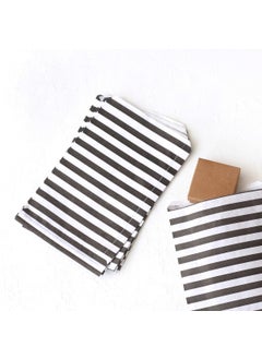 Patterned paper bag, white-black Striped (18x30 - 10 pieces) - pzsku/Z93C51341BC99B23A63CFZ/45/_/1725793211/d4186fb6-bacb-4f34-beed-3910163ff098