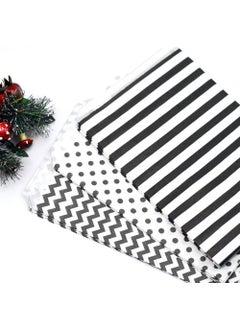 Patterned paper bag, white-black Striped (18x30 - 10 pieces) - pzsku/Z93C51341BC99B23A63CFZ/45/_/1725793211/dcf0990f-d027-454c-b1be-7599058a9227