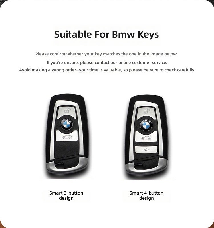 BMW Hot-Selling BMW Key Case with Plating - Compatible with 320Li, 3 Series, 5 Series, and 1 Series - Image 2