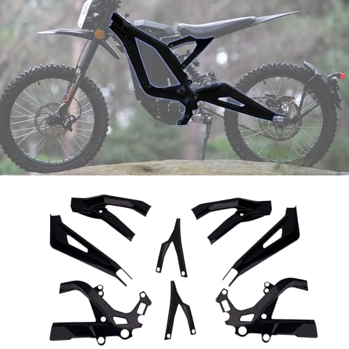 URLWALL Body Frame Protective Cover Fit For Sur-Ron Light Bee X, Body Frame Protector Guard Sticker, E-Bike Accessoires for Sur-Ron (Black) - Image 1