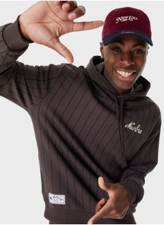 NEW ERA Pinstripe Oversized Hoodie  - Image 2