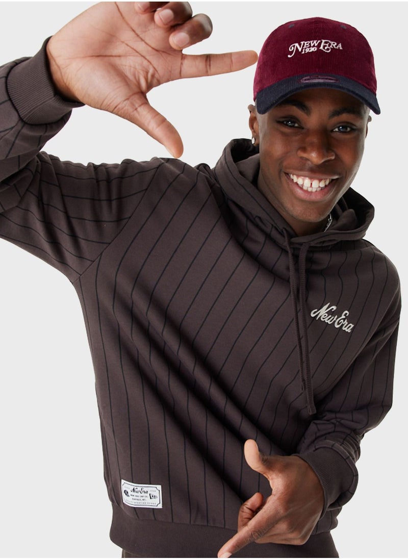NEW ERA - Pinstripe Oversized Hoodie - Image 1