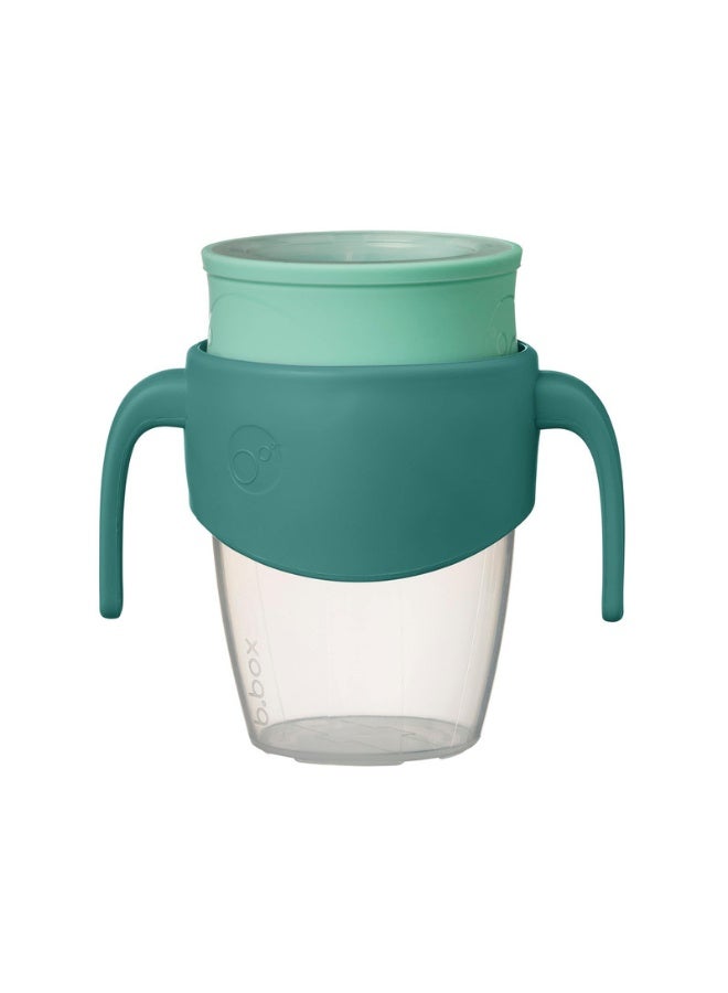 b.box 360 Cup, Toddler Sippy Cup & Trainer Cup with Silicone Drinking Rim, Spill Proof Locking Mechanism for On the Go, Dishwasher Safe, 250ml - Image 1