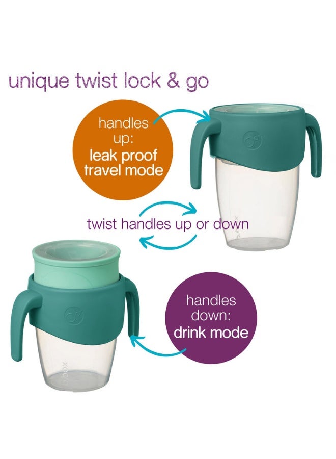 b.box 360 Cup, Toddler Sippy Cup & Trainer Cup with Silicone Drinking Rim, Spill Proof Locking Mechanism for On the Go, Dishwasher Safe, 250ml - Image 2